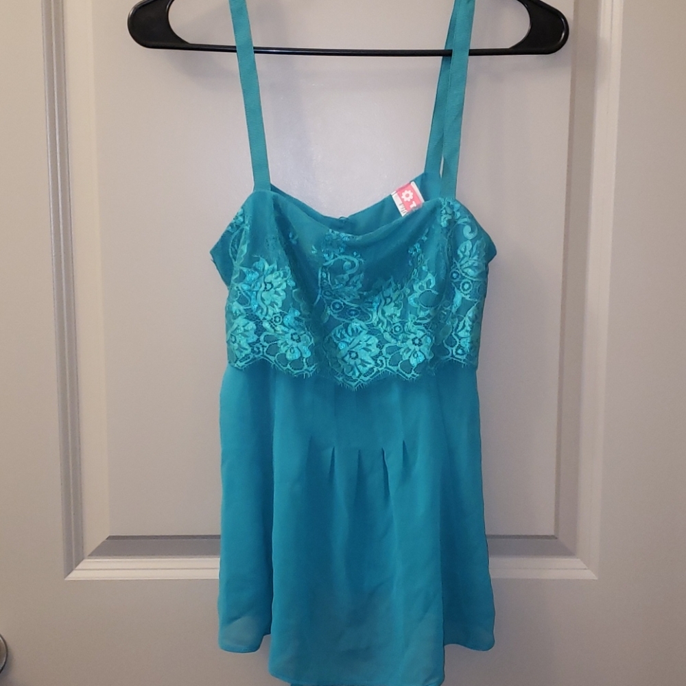 Green Lace Camisole New